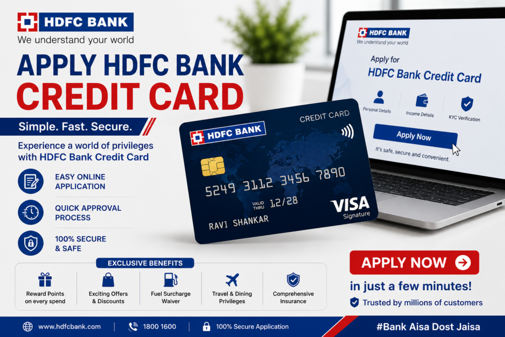 Apply for HDFC Bank credit card